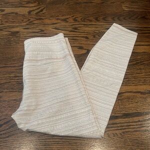 Athleta Cream Textured Top